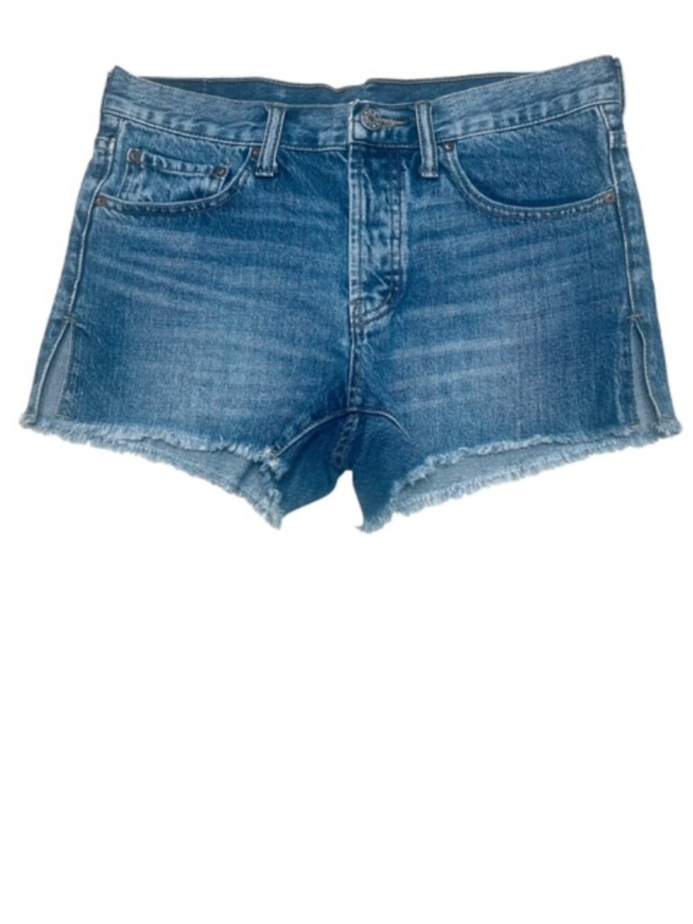 BDG URBAN OUTFITTERS Mid-Rise Breezy Button-Fly Denim Jean Shorts - Size 25